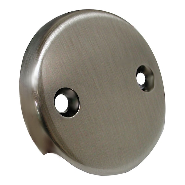 Antique Nickel Two-Hole Overflow Plate